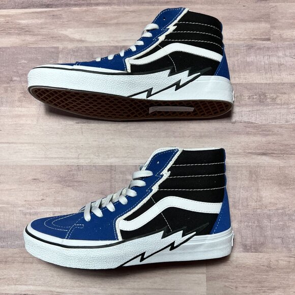 Vans SK8-Hi Blue & Black High-Top Sneakers - Picture 6 of 9